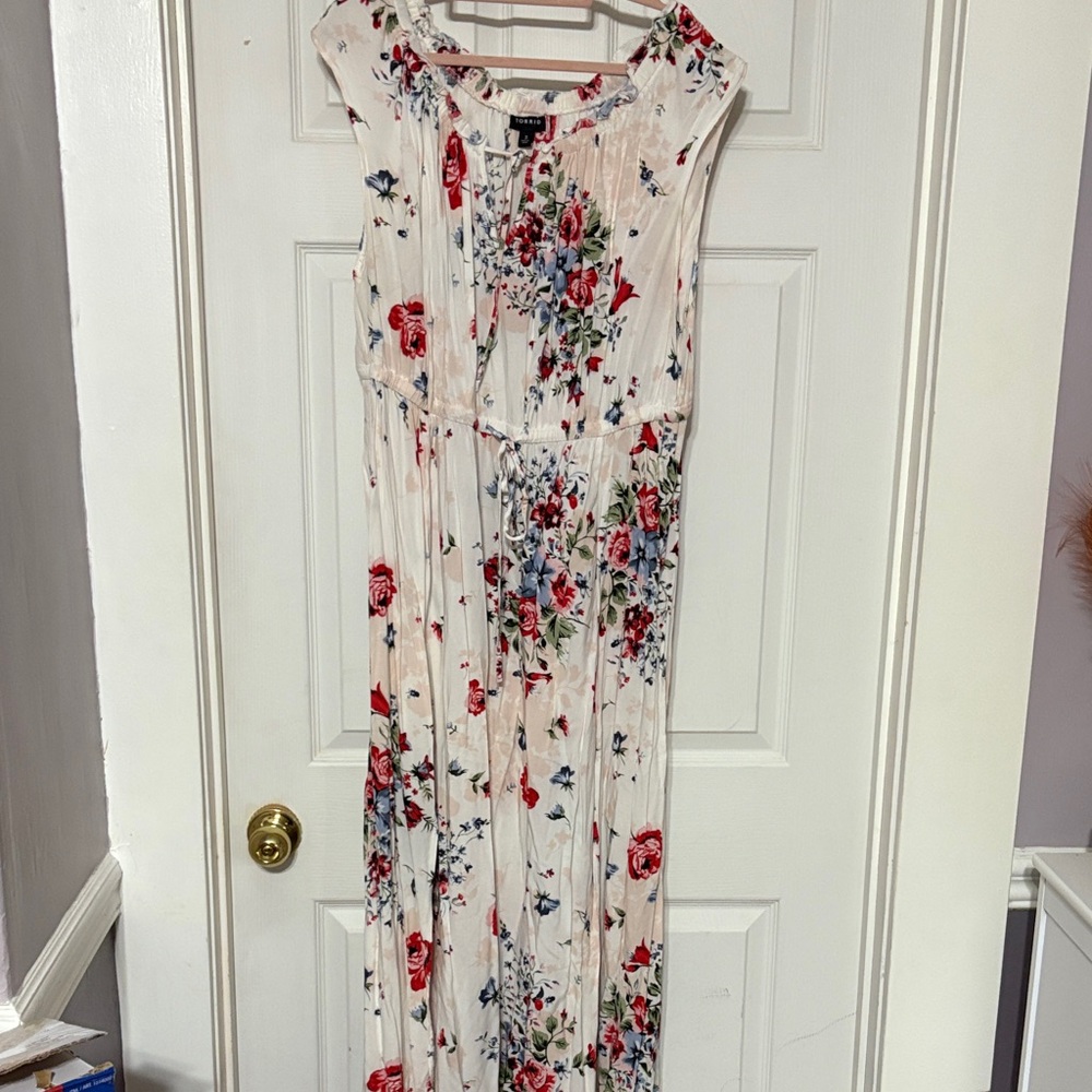 Torrid size 3 Red and Blue Floral Dress